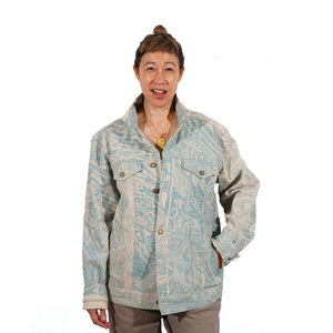 BLUE RURBAN DENIM JEAN JACKET