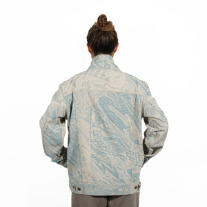 BLUE RURBAN DENIM JEAN JACKET