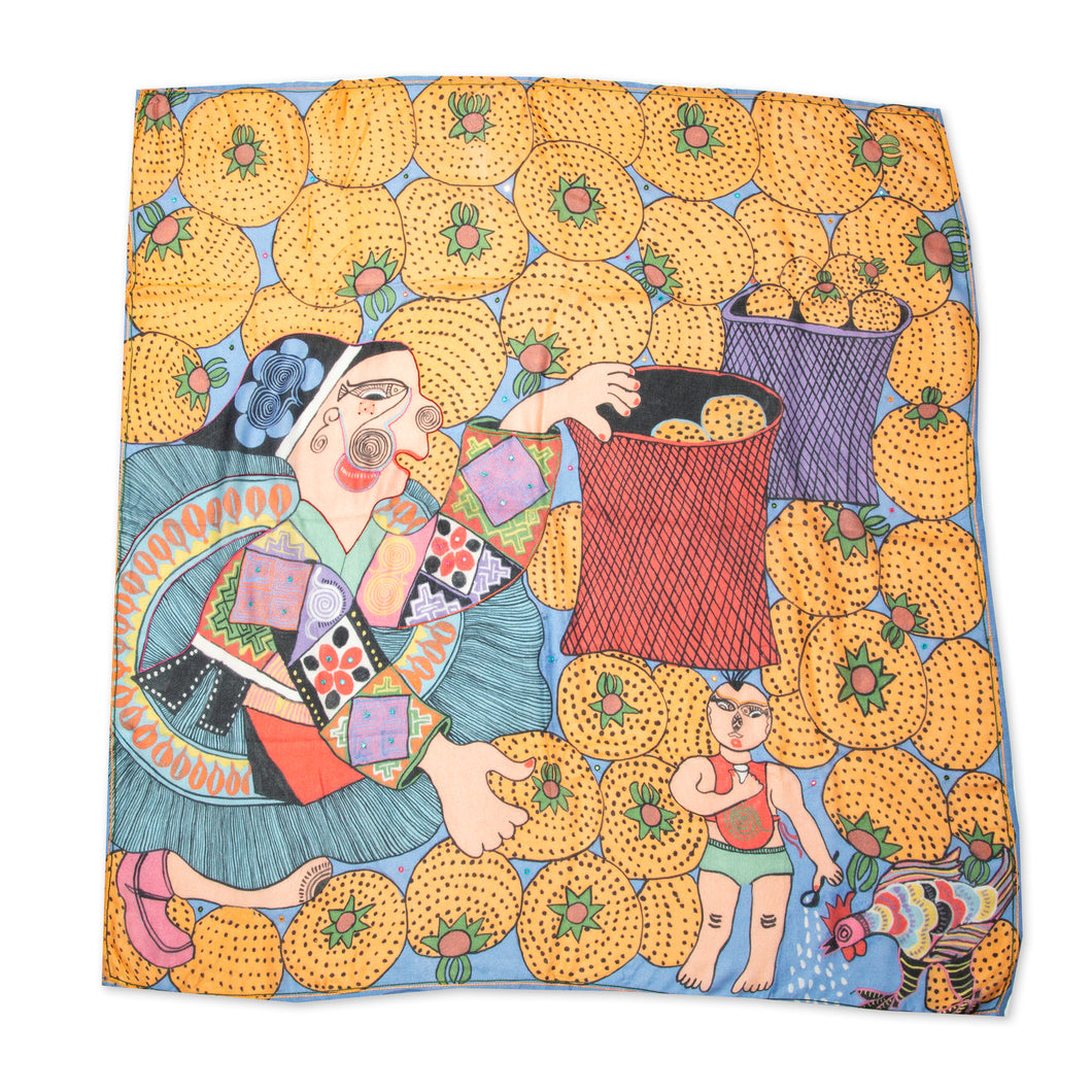 Ping Poi Art Scarf - Harvesting Cilis